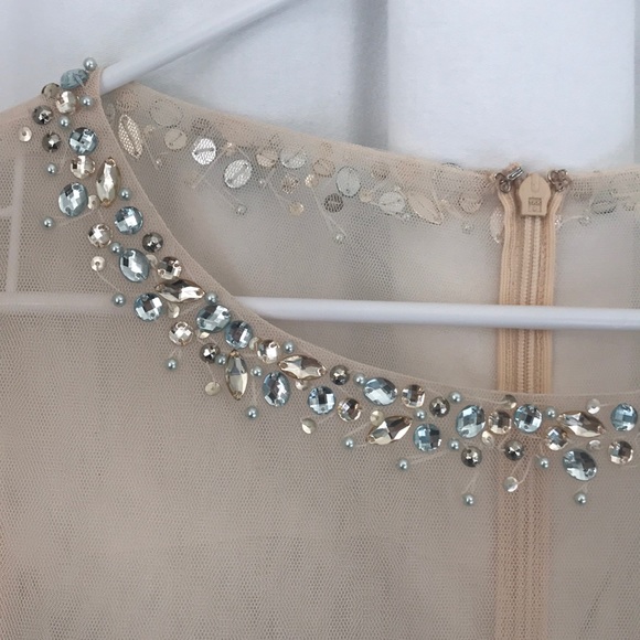 Decode 1.8 formal dress Size 2. Teal and Gold - Picture 8 of 8